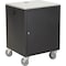 Global Industrial Audio Visual Cart w/ Lockable Cabinet, 500 Lb. Capacity, Black 241659BK - alternate 5